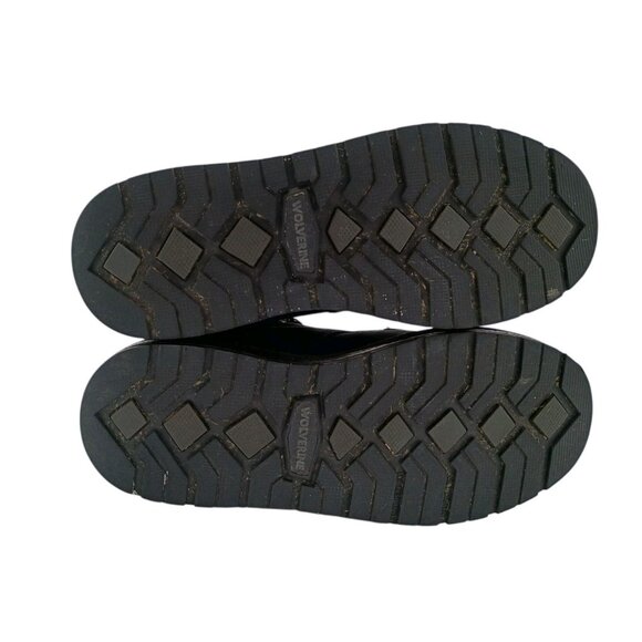 Wolverine Mens Hellcat Black Leather Work & Safety Boots Size 7.5 Med Wedge Sole - Picture 3 of 8